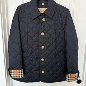 Burberry NAVY Quilted Franky 18 Lightweight Jacket